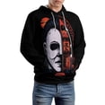 thumbnail image 5 of Michael Myers Hoodies for Men Women 3D Print Pullover Novelty Hooded Sweatshirt Hoodies with Big Pockets L, 5 of 8