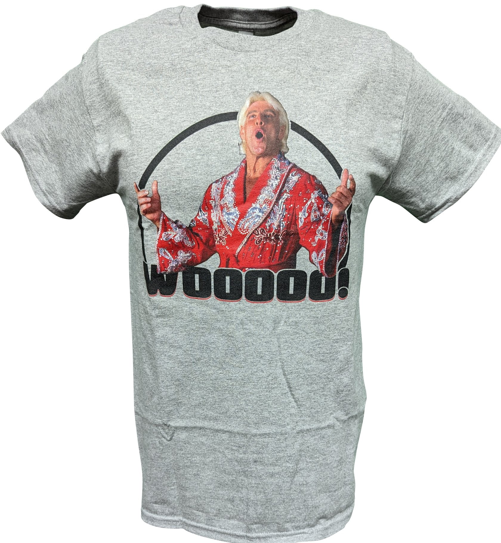Flair Wooooo WWE Mens Gray T-shirt - Walmart.com