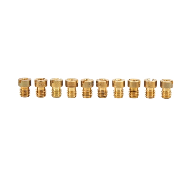10 Uds boquilla de chorro principal carburador Kit de chorro principal reemplazo para Mikuni VM22 VM24