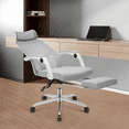 thumbnail image 5 of Magshion Ergonomic Office Executive Chair, Adjustable High Back Seat with Headrest & Footrest for Home Office, Grey, 5 of 11