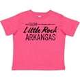 thumbnail image 3 of Inktastic From Little Rock Arkansas in Black Distressed Text Boys or Girls Toddler T-Shirt, 3 of 5
