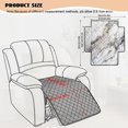 thumbnail image 3 of FOR U DESIGNS White Marble Print Recliner Chair Covers Breathable Waterproof Reclining Seat Cover, Non-Slip Washable Reclining Sofa Cover All Season Recliner Chair Covers for Dogs, 3 of 6