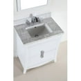 thumbnail image 3 of Bellaterra Home 30 in. Single sink vanity with white carrara top, 3 of 12