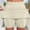 *Khaki, variant on ClodeEU Women's Shirred Elastic Waist Skort ,Casual Athletic Skirt Shorts for Summer Black,Womens Plus S