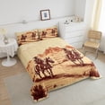 thumbnail image 2 of Cowboy Western Bedding Wild West Desert Mountain Bed Comforter Set Rustic Home Decor, Western Farmhouse Comforter Set Teens Country Theme Farm Life Duvet Insert Twin 2 Piece, 2 of 5