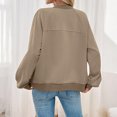 thumbnail image 6 of AnuYalue Womens Zip Up Jackets Casual Loose Coat Long Sleeve Solid Color Outwear Jacket with Pockets, 6 of 8