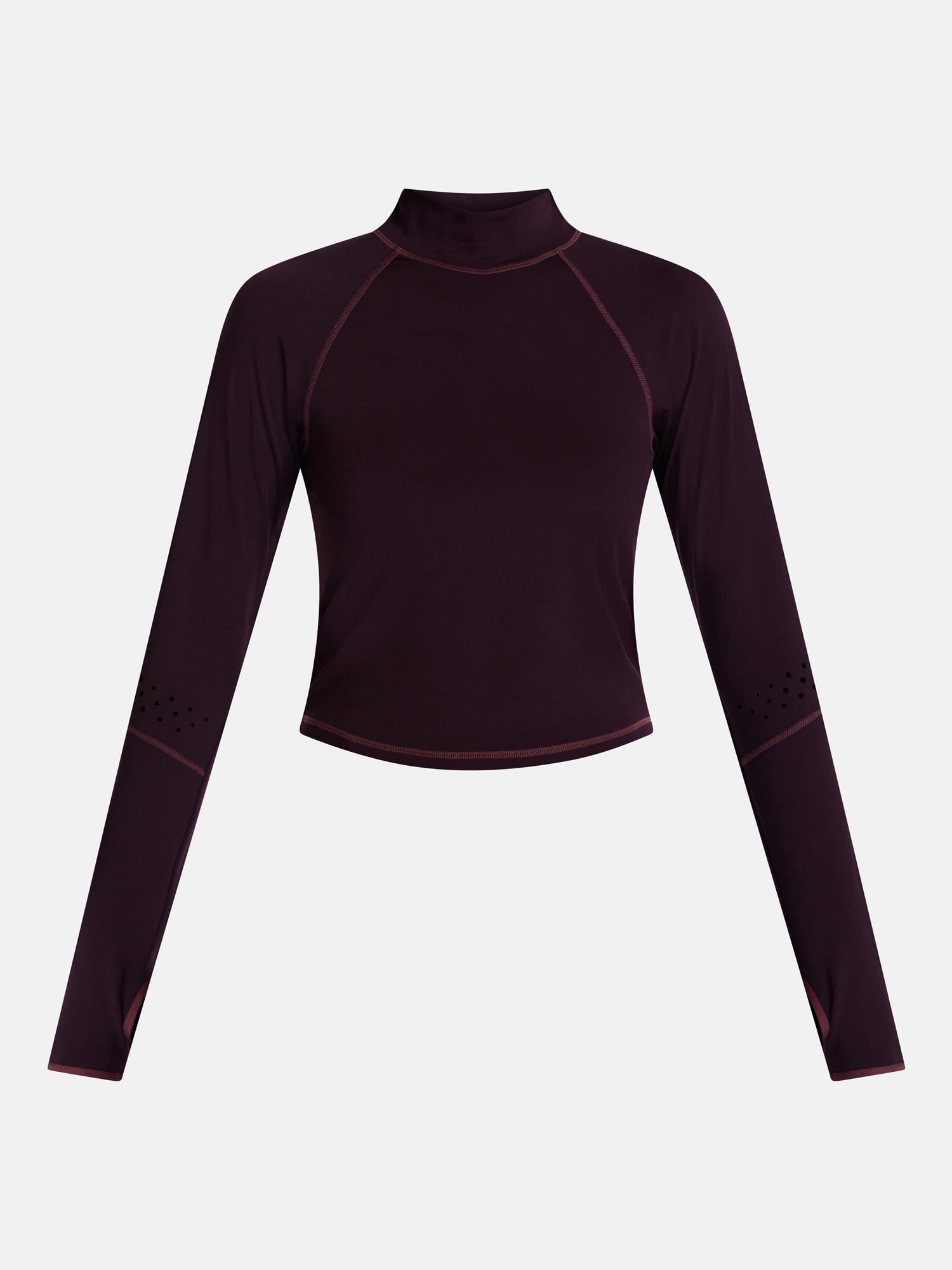 Avia Women’s Mock Neck Run Top with Long Sleeves, Sizes XS-XXXL