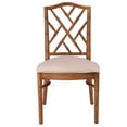 thumbnail image 2 of Chestnut Ritz Resin Chair with Beige Linen Seat by Chivari, 2 of 11