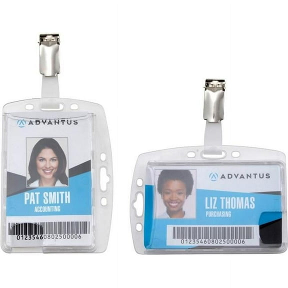 Plastic ID Card Holders, Pack of 25