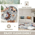 thumbnail image 3 of Floral Area Rug 6x9 Living Room Rug Non Slip Washable Bedroom Rug Soft Low Pile Flowers Floor Carpet for Living Dining Room,Blue, 3 of 6