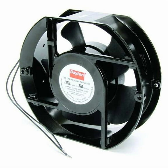 Dayton Axial Fan, Round, 115V AC, 1 Phase, Aluminum, 5 15/16 in W. 2RTK7