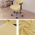 thumbnail image 3 of POWKOL - Juego de fundas elásticas para asiento y respaldo de silla de oficina, ajuste elástico, funda extraíble para silla de dormitorio (beige), 3 of 6