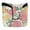 Pastel Pink Yellow Cream Peonie, variant on Haosy Dragon Scales and Water Droplets Golf Mallet Putter Cover Strong Magnetic Leather Golf Club Headcover Closure
