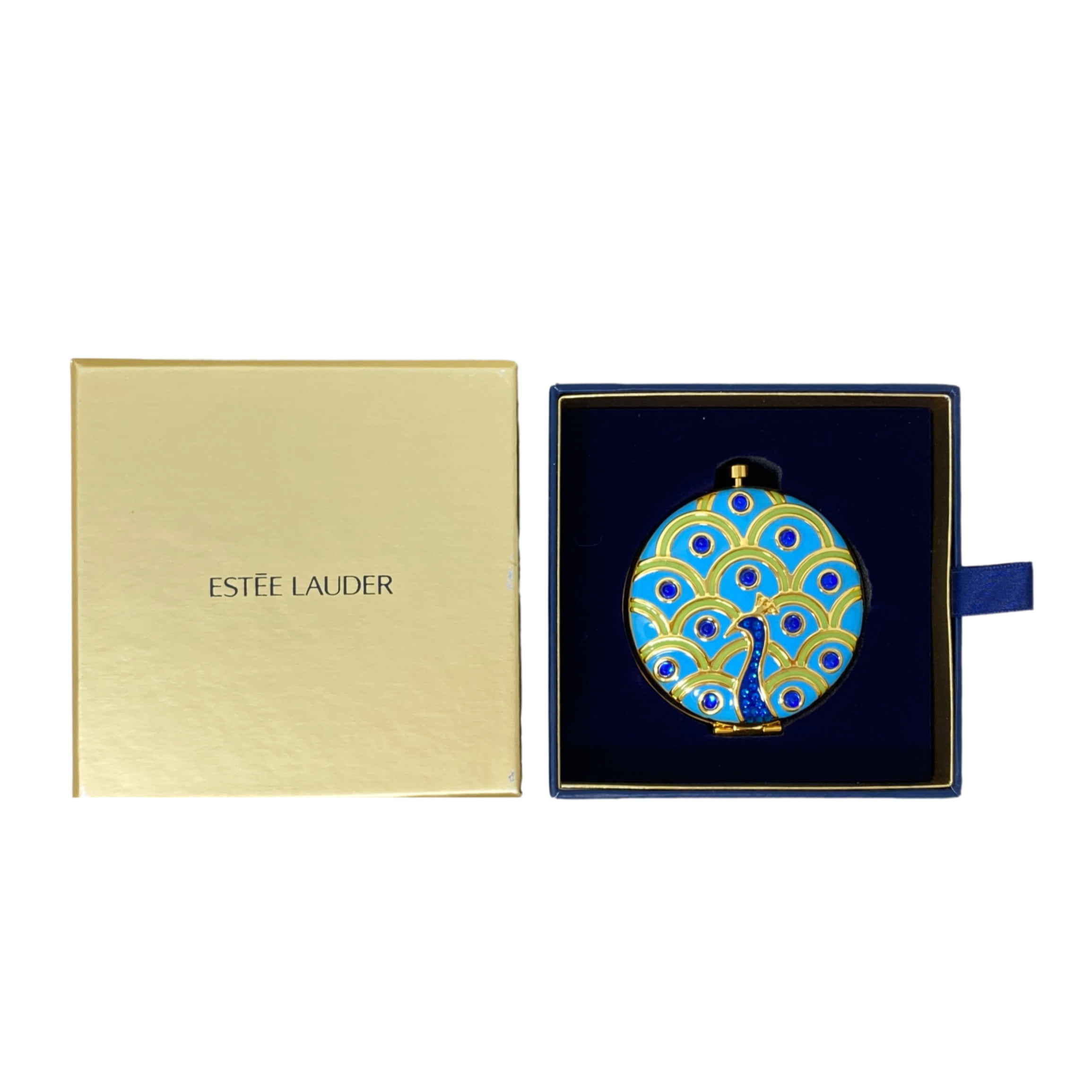 Estée Lauder  Limited Edition Posh Peacock Perfecting Setting Powder Compact - Empty Case