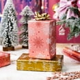 thumbnail image 2 of Pink Christmas Wrapping Paper Roll - 17IN X 33FT - Christmas Gift Wrapping Paper Featuring White Snowflake Reversible Gold for Kids, Holiday, New Year, 2 of 6