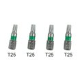 thumbnail image 5 of 4Pcs Magnetic T6-T40 Hex Head Screw Driver Bit 1/4Inch Hex Shank 25Mm Spanner, 5 of 5