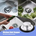 thumbnail image 4 of Juego de Tapón de Drenaje para de Cocina, Tapón Universal Antiobstrucción de Acero Inoxidable para Triturador de Basura de 3,5", 4 of 5