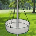 thumbnail image 5 of oshhni Bird Seed Catcher Tray Decoration Hanging Hoop for Outdoor Birds Feeder Yard Grey, 5 of 10