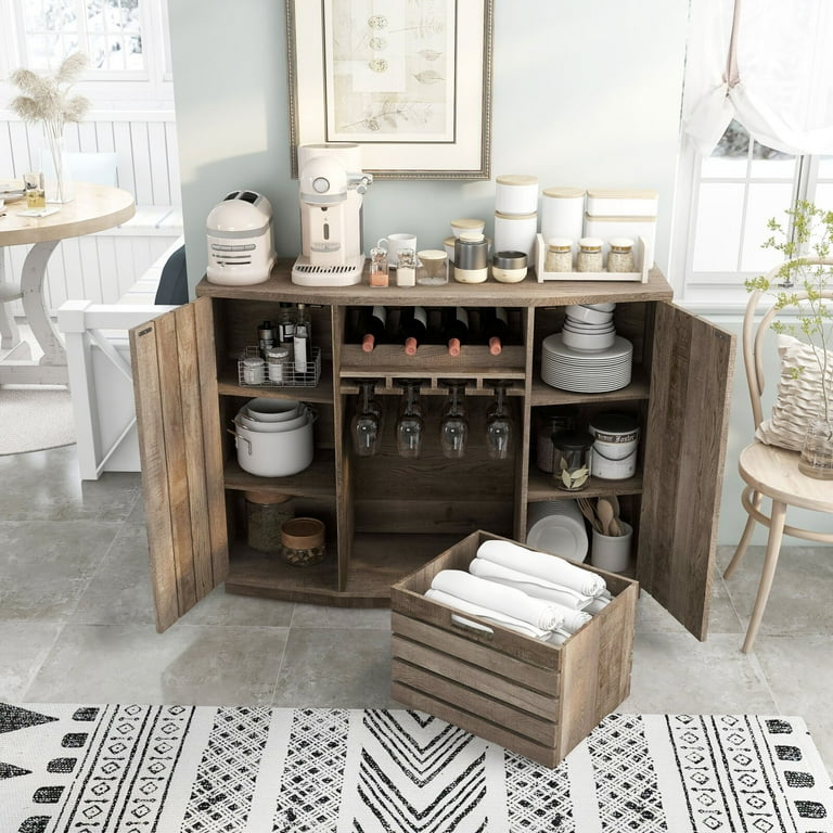 Slatted bar cabinet outlet