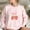 Pink, variant on jjayotai Womens Oversized Sweatshirt, Cute Strawberry Bow Print Crewneck Pullover Top Casual Long Sleeve Shirt 2024 Fall Clothes