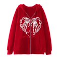thumbnail image 1 of MKLEKYY Vêtements d'Automne pour Femmes Vestes Tendance 2024 Mode Printemps et Automne Imprimé Numérique 3D Décontracté Col Rond Hoodie, 1 of 2