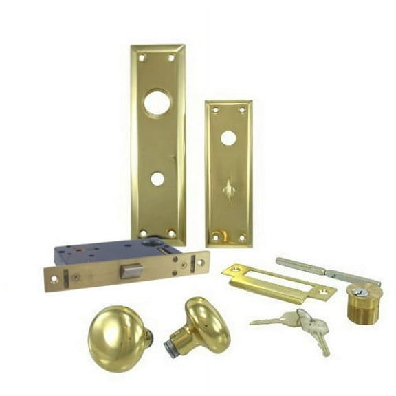 Right Hand Vestibule Mortise Lockset - Non Deadbolt