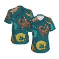 thumbnail image 6 of Women Short Sleeve V Neck Tops T-Shirts Summer Tees, Electric Gecko Lizards Psychedelic, 6 of 6