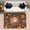 Multicolour 4, variant on CURLYOOT Abstract Sun Moon Floral Hippie Boho Area Rug 3x5 Ft Rugs for Entryway Entrance Kitchen, Washable Non Slip Indoor Floor Carpet for Bedroom Living Room