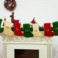 thumbnail image 4 of pitrice 24 Pcs Bas de Noël Calendrier de l'Avent Bas de Noël Durables Doux Calendrier de Compte à Rebours de Noël Ornement de Cheminée pour Porte de Lit Fenêtre, 4 of 8