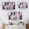 thumbnail image 4 of Designart "Electric Marble Ink Expression V" Abstract Marble Framed Wall Art Set Of 3 - Purple Marble Frame Canvas Set For Living Room Decor, 4 of 7