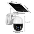 thumbnail image 2 of Cámara de seguridad solar Irfora Cámara de seguridad solar para exteriores, cámara de seguridad para el hogar WiFi inalámbrica de 3 MP, batería recargable PTZ, cámara solar con visión nocturna en colo Irfora Cámara de seguridad solar, 2 of 7