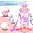 thumbnail image 2 of Botella de Agua para Niños YOYTOO 650ml con Popote a Prueba de Derrames y Correa, 2 of 7