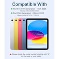 thumbnail image 2 of Detachable Keyboard Case with Floating Cantilever Stand for iPad 10th/11th Gen A16, 7-Color Backlight & Smart Trackpad，Black, 2 of 9