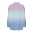 thumbnail image 7 of Wowcloth Women's Ombre Long Sleeve Top, Casual Loose Fit with Pockets for Daily Wear and Travel, 7 of 7