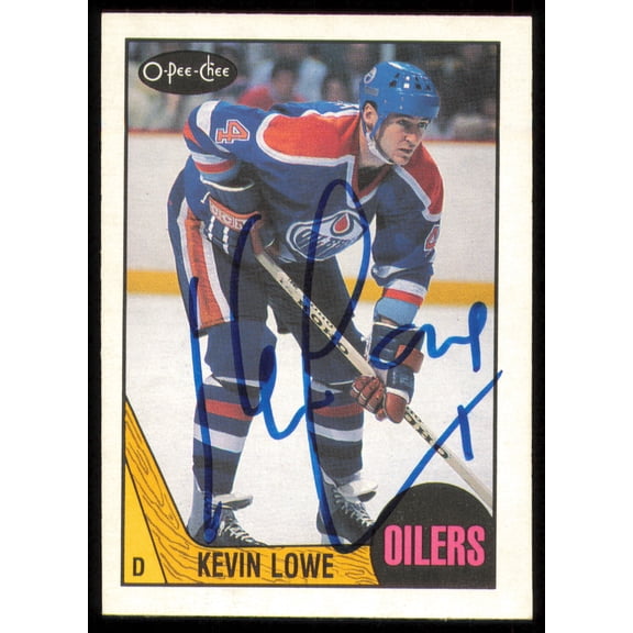 Kevin Lowe Autographed 1987-88 O-Pee-Chee Card #200 Edmonton Oilers SKU #255238