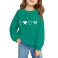 thumbnail image 6 of KAUOD Girls Heart Print Sweatshirts Ribbed Cuffs Cute Crew Neck Pullover Tops Clothes Teen Kids Long Sleeve Cotton Hoodies, 6 of 6