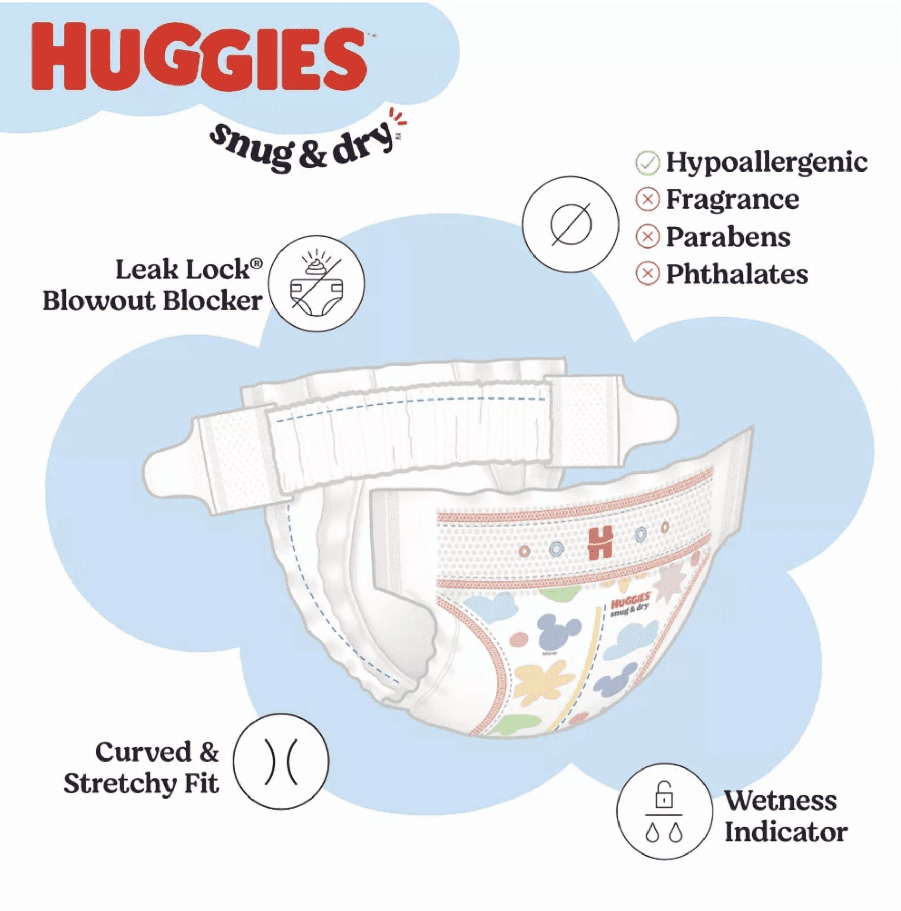 Huggies Snug & Dry Diapers - Size 7 - 78ct