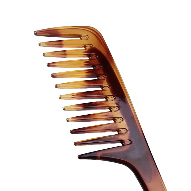 Peine para el cabello con cabeza de aceite para hombres cepillo clásico de dientes anchos de plástico herramienta de estilismo para el cuidado del cabello Sywqhk Cuidado Belleza