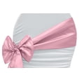 thumbnail image 1 of 50 Pieces, Taffeta Chair Sash/Tie Approx. 7" W x 108" L Material: Taffeta - Pink, 1 of 1