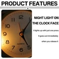 thumbnail image 6 of CCOCC Alarm Clock,Wide-View Display Desk Clock,Convenient Nightlight Alarm Clocks for Bedrooms with Silent Sweeping Metal Hands, 6 of 7