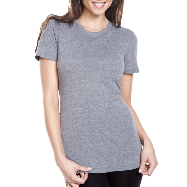 Next Level Ladies Tri-Blend Crew - Premium Heather - Medium Next Level Camiseta de manga corta