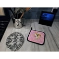 thumbnail image 4 of Golden Retriever Pink Flowers Pair of Pot Holders, 4 of 4