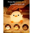 thumbnail image 2 of Dodo Duck Night Light, Cute Duck Lamp, Silicone Dimmable Nursery Nightlight, Rechargeable Led Bedside Lamp With 20 Minutes Timer & Tap Control Baby Gi, 2 of 5
