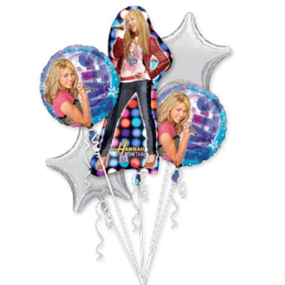 Hannah Montana 'Rock the Stage' Foil Mylar Balloon Bouquet (5pc
