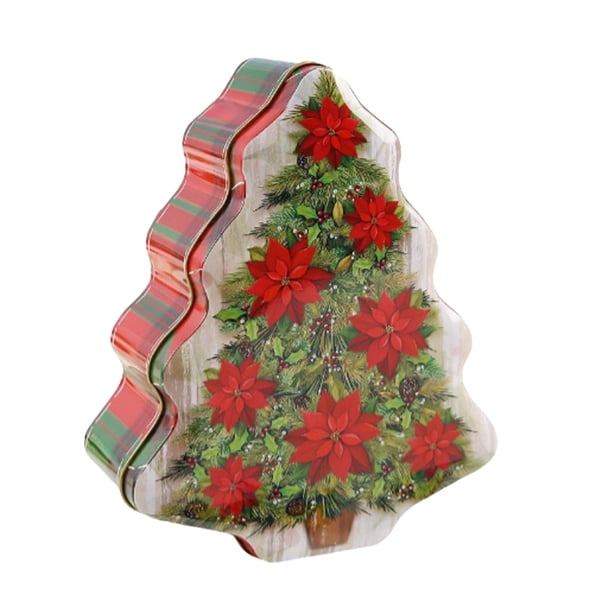 Tarro de galletas, caja de dulces, caja de regalo, tamaño compacto, accesorio DIY, suministros de vacaciones, ahorro de espacio, artesanía, Kits de decoración para fiestas Patrón de flores Inteprter HA070271-03