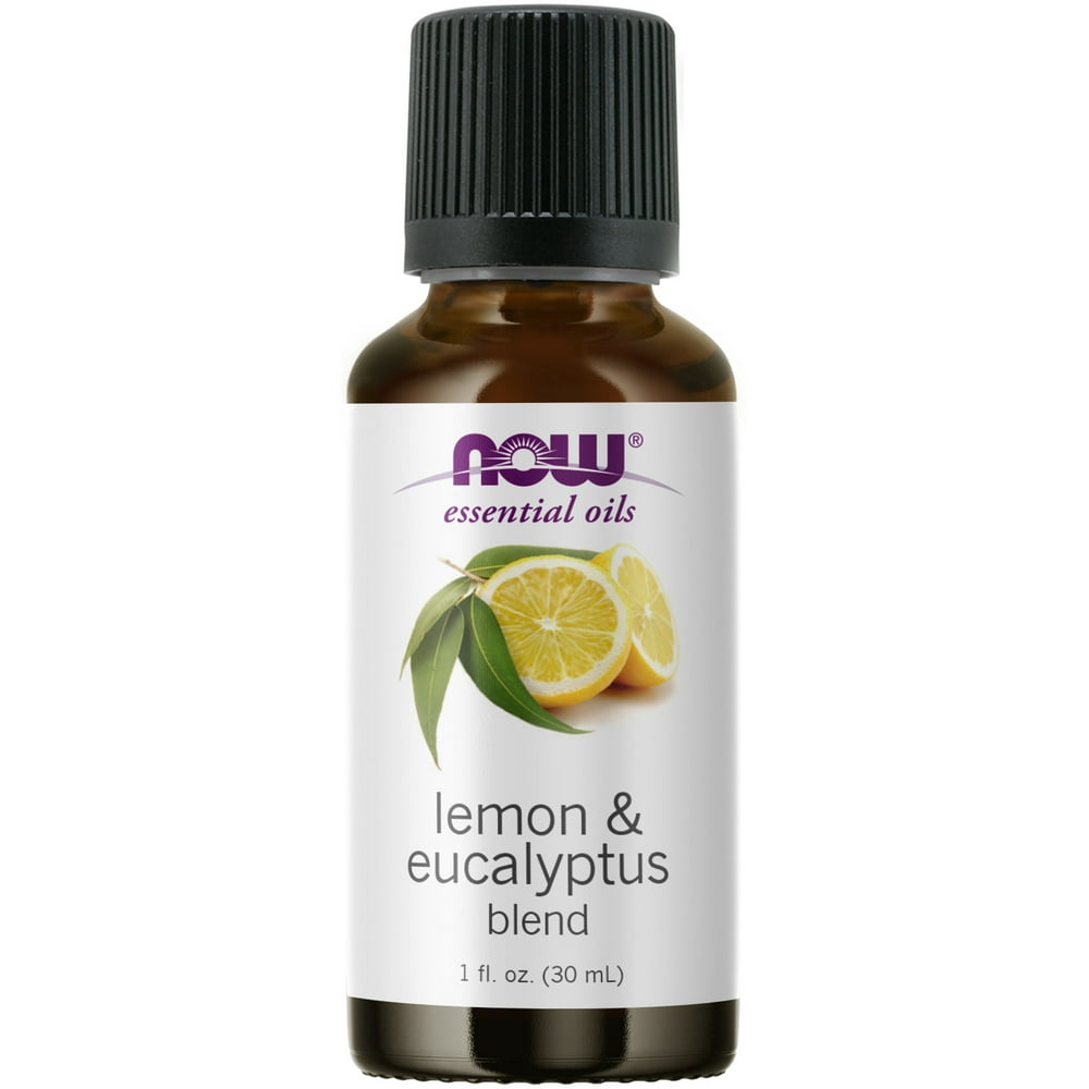 NOW Essential Oils, Lemon & Eucalyptus Oil Blend, Invigorating