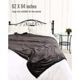thumbnail image 4 of SUNNY HEAT Electric Heated Blanket Flannel 62" x 84" Twin Size-4 Heating Settings & 10 Hours Auto off, Soft Machine Washable-Dark Grey, 4 of 8