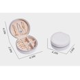 thumbnail image 4 of Organizador de joyas de viaje, caja de almacenamiento portátil para joyas con piel sintética, buena para collares, pendientes, vitrinas de anillos, gran regalo para niñas y mujeres Xemadio WMSS-240, 4 of 8