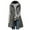 Gray, variant on Edvintorg Fashion Long Jacket for Women Winter Warm Sleeveless Waistcoat Hooded Wadded Jacket Style Lightweight Down Coat Jacket Plus Size