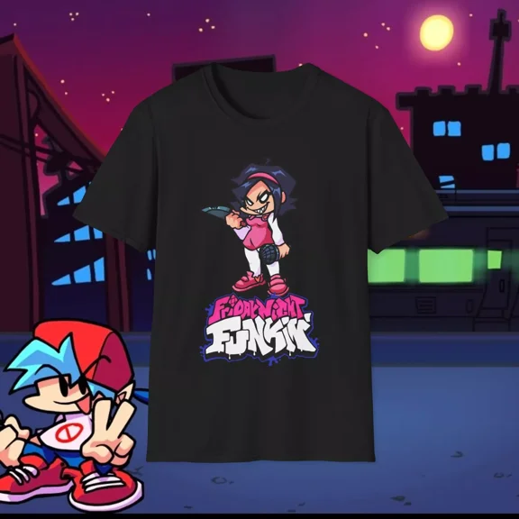 RARE Nene Pico’s School Fnf Friday Night Funkin Unisex Softstyle T-Shirt